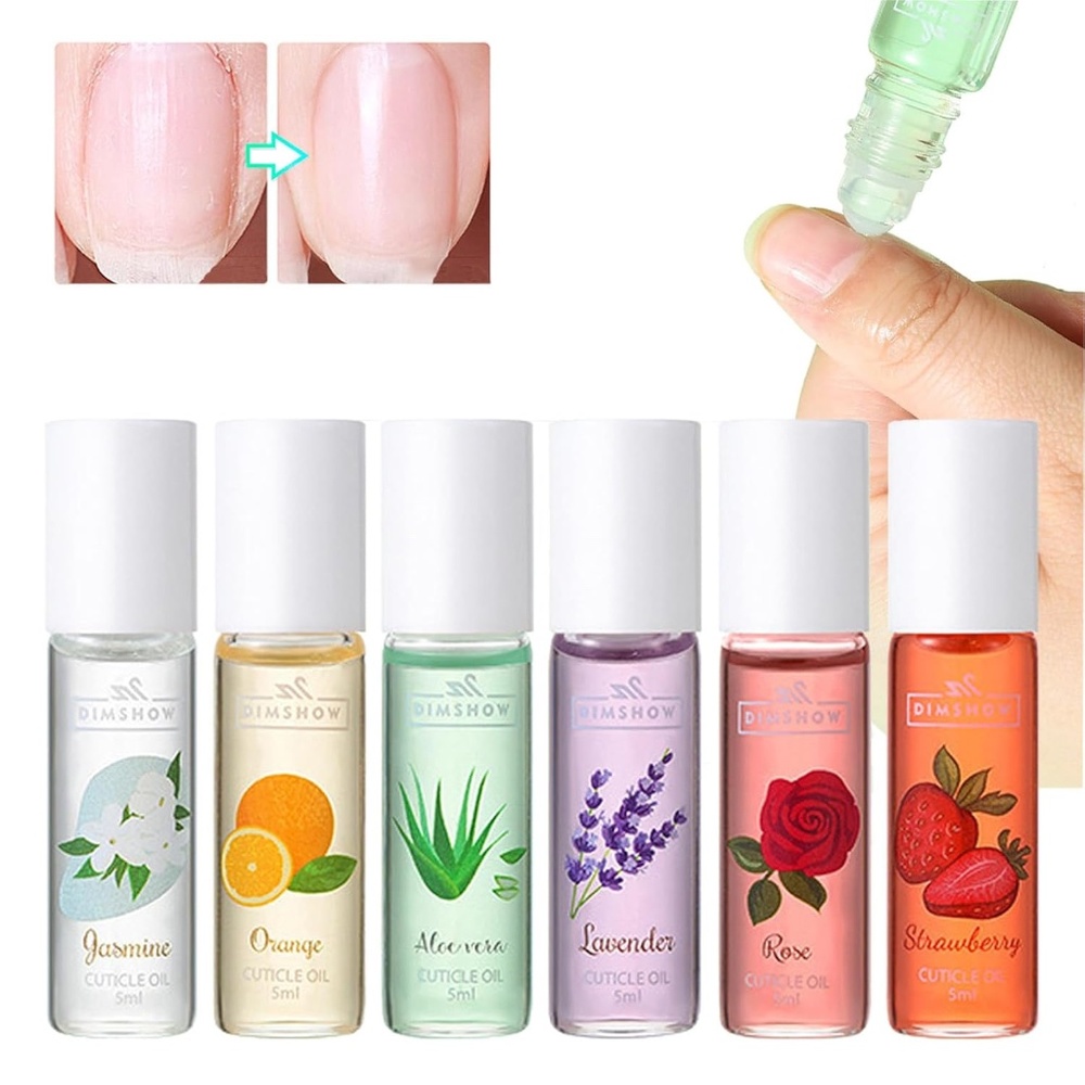 Herbal Natural Cuticle Oil Set 6 Bottles